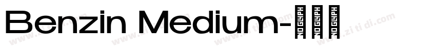 Benzin Medium字体转换